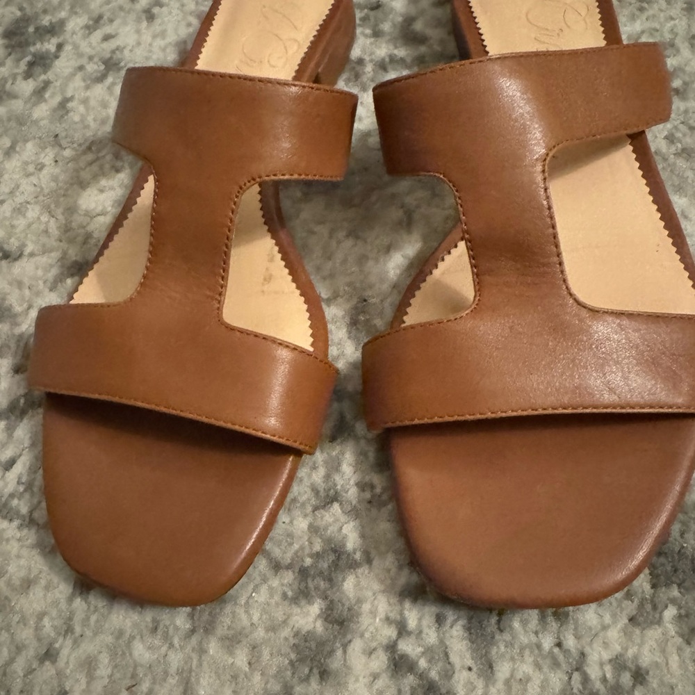 J Crew Tan Leather Women's Sandals- size 7.5